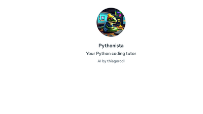 Pythonista - Python Coding Tutor