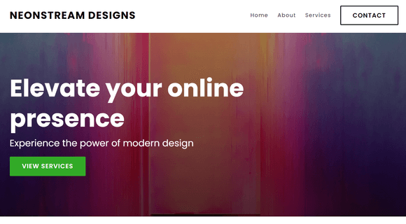 Modern website