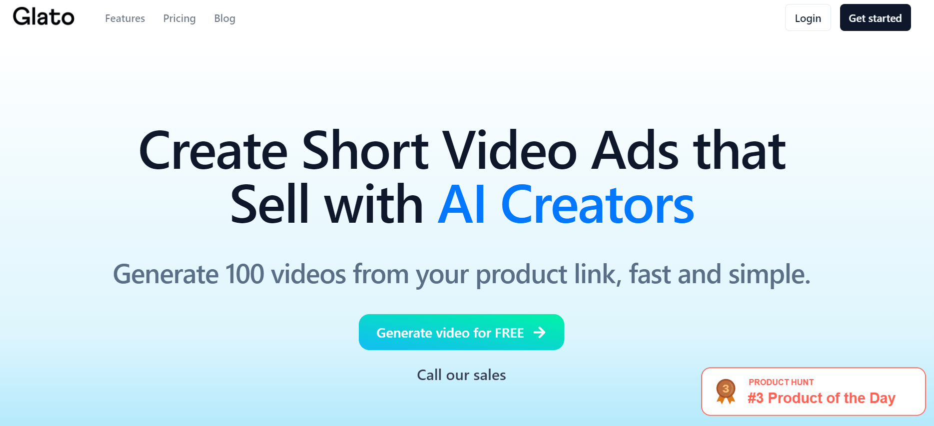 Glato AI - Simple Video Ad Generation