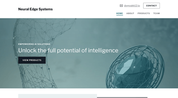 AI company website