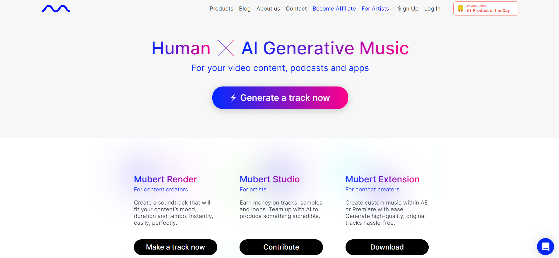 Mubert - AI Music Platform for Content Creators and Artists