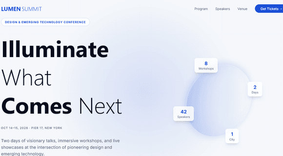 Event website