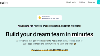 TeamCreate - AI Co-Workers for Productivity