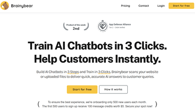Brainybear - Easily Build AI Chatbots