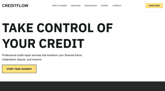 Credit repair service website