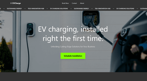 EV charging installation website