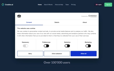 Creaitor.ai - AI Content Generation, Idea Generation & Content Improvement