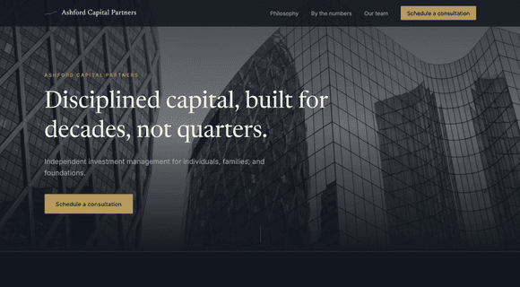 Investment website template