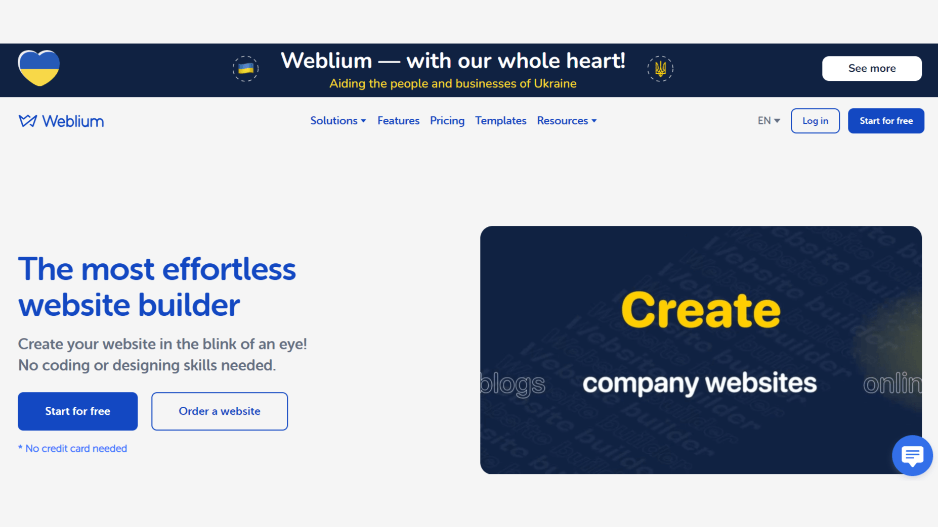 Weblium - Convenient AI Website Builder