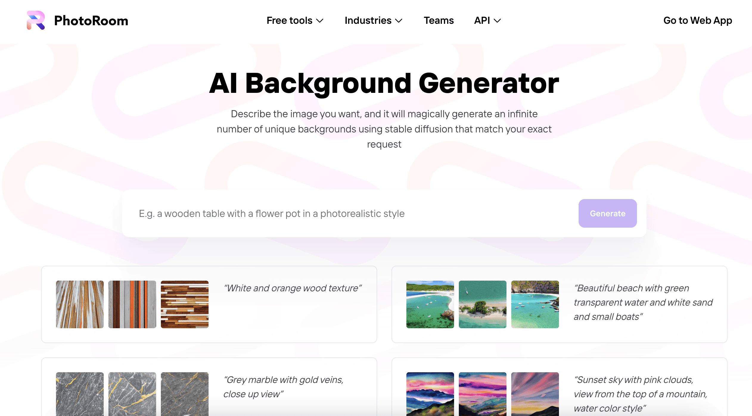AI Background Generator - Infinite Unique Backgrounds