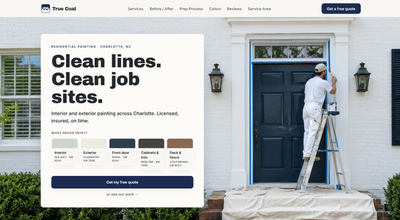 Painter website template
