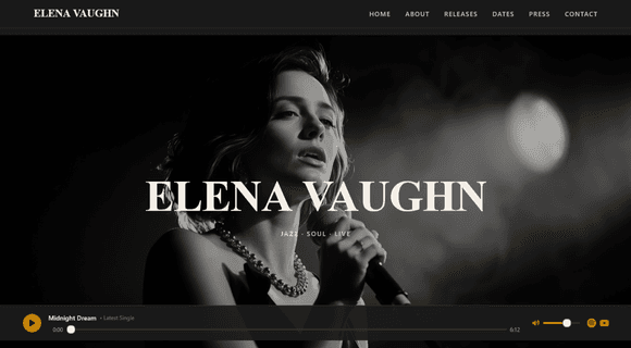 Musician website