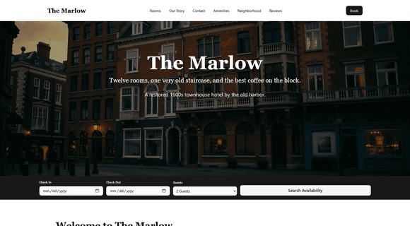 Hotel website