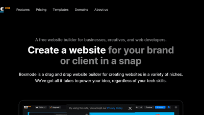 Boxmode - Launch a Website for Free