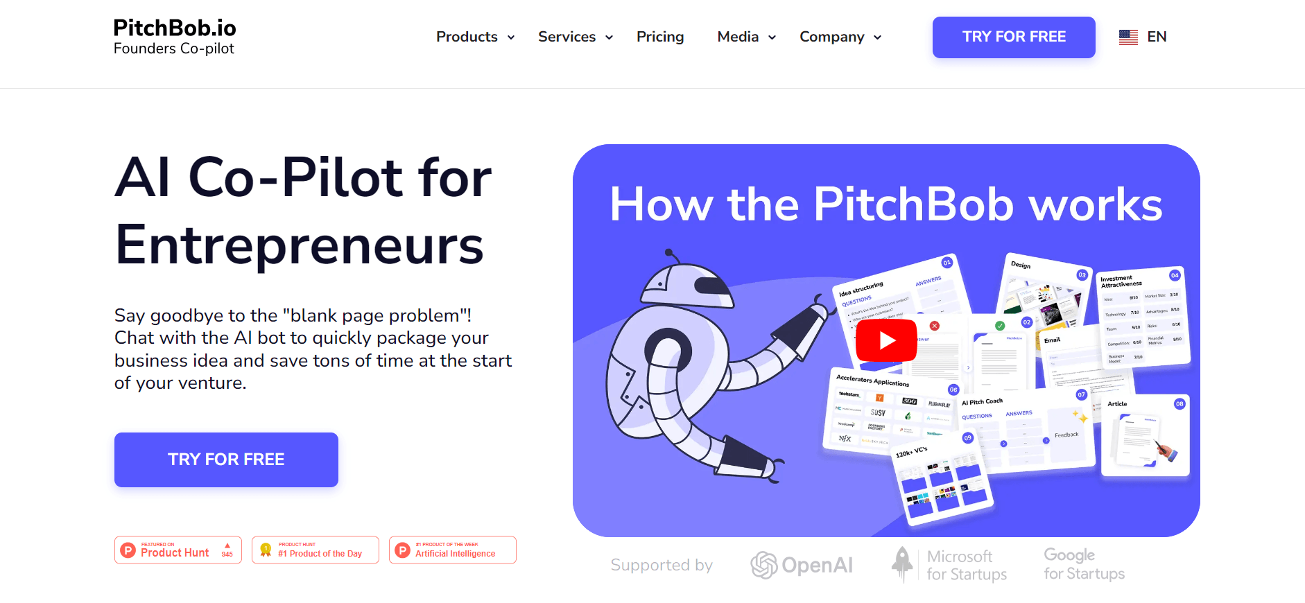 PitchBob - From Idea to Investment-Ready Deck in Minutes