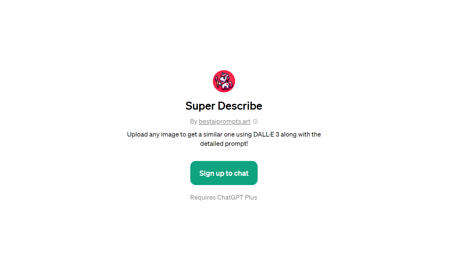 Super Describe - Generate Images Based on Your Uploads