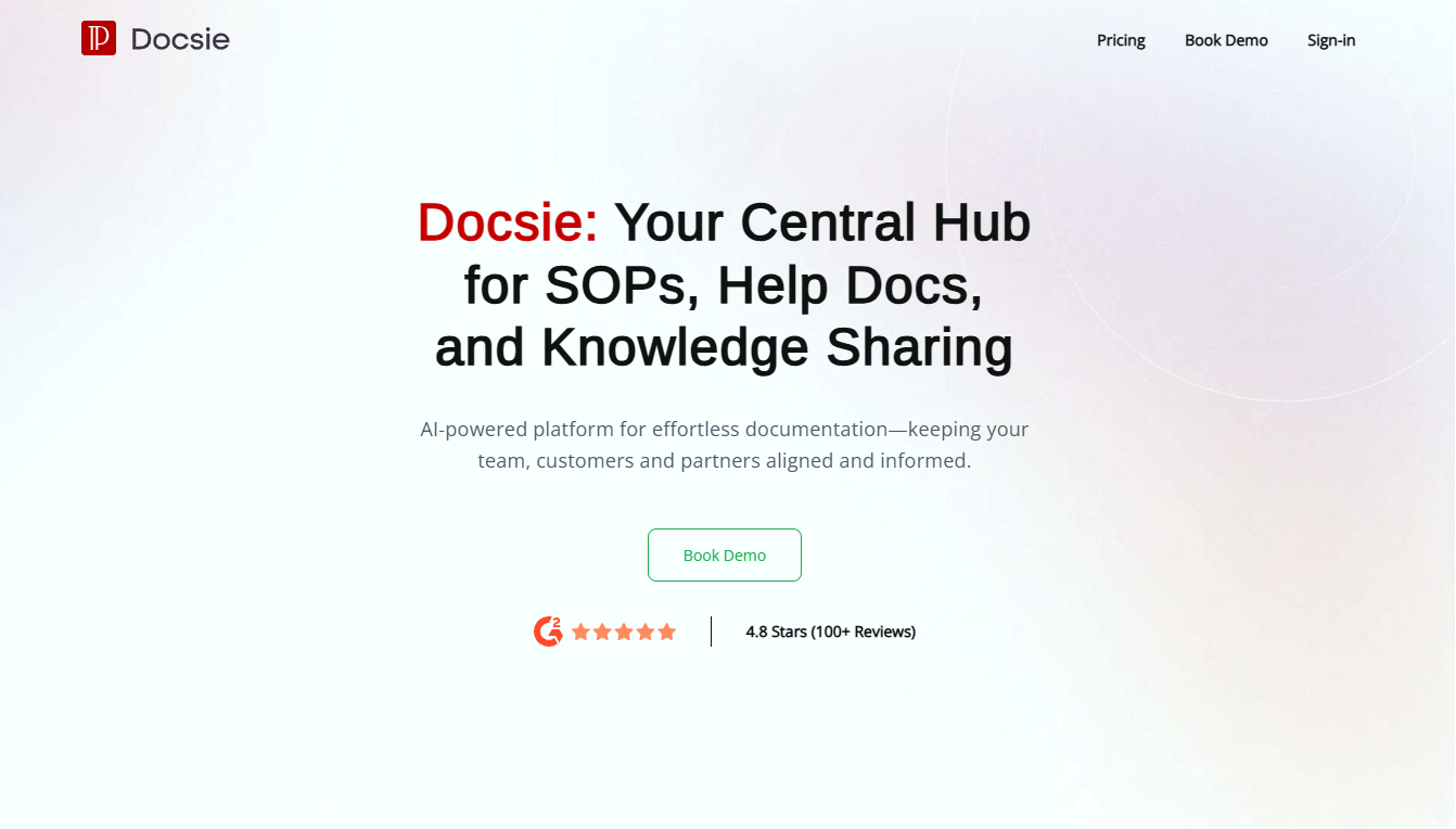 Docsie - Centralized Knowledge Management