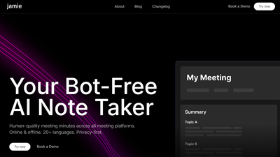  Jamie - AI Notetaker for Your Meetings
