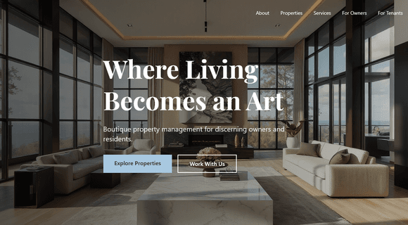 Property management website