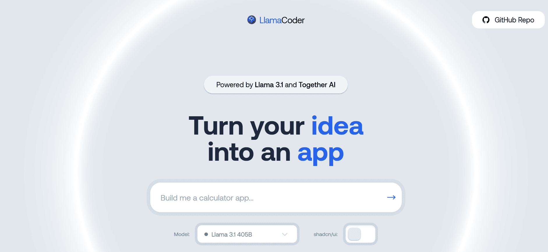 LlamaCoder - From Idea to App in Minutes Using AI