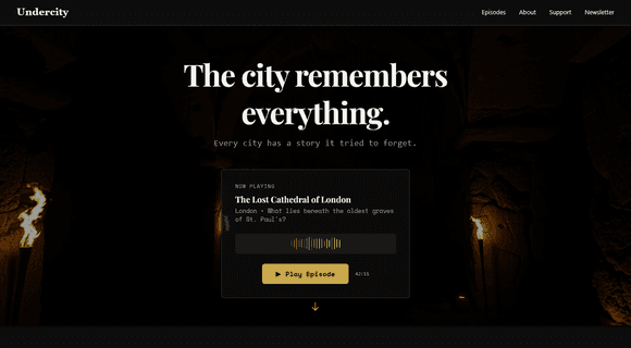 Podcast website template