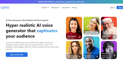 LOVO AI - Realistic AI Voice Generator