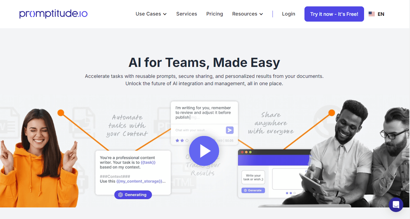 Promptitude - AI for Teams Made Easy