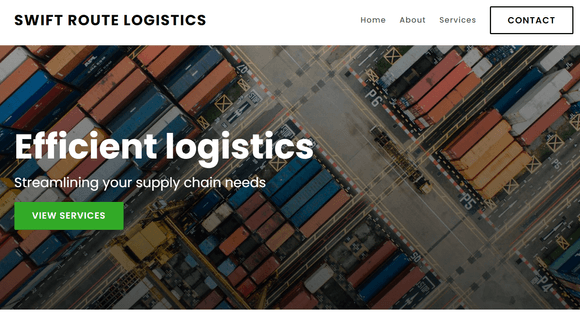 Logistics company website