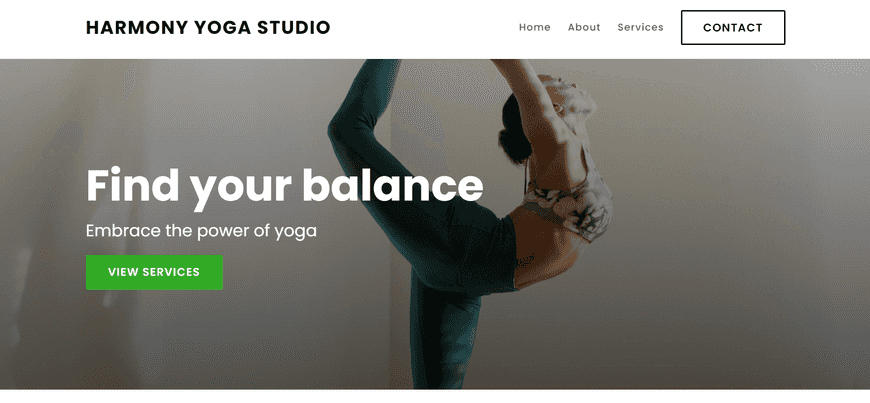 Build a beautiful website for my yoga studio where I can share class schedules, instructor bios, pricing options, and a gallery of studio images. Integrate an online booking system.