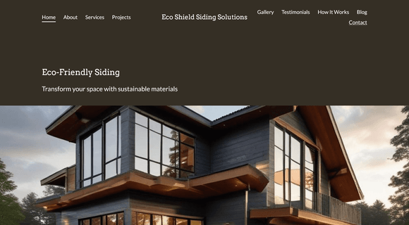 Siding installation and repair company website