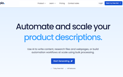 Shopia - AI Writer & SEO Assistant for Business Scaling