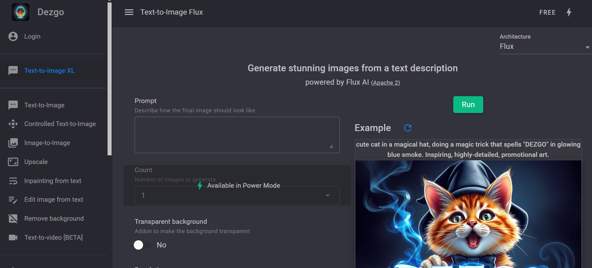 Dezgo - Generate Stunning Images with This Free AI Image Generator