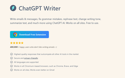 ChatGPT Writer - For Enhancing Email Communications and Messages