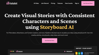 Katalist - The Ultimate Storyboarding AI for Creative Storytelling