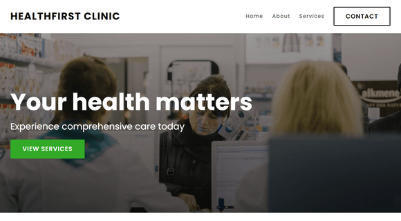 Healthcare website