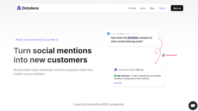 Octolens - Turn Social Mentions Into New Customers