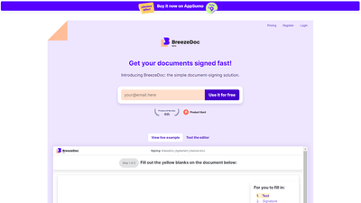 BreezeDoc - Effortless Digital Document Signing for Professionals