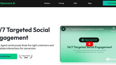 Opencord AI - Social Media Powerhouse for 24/7 AI Engagement