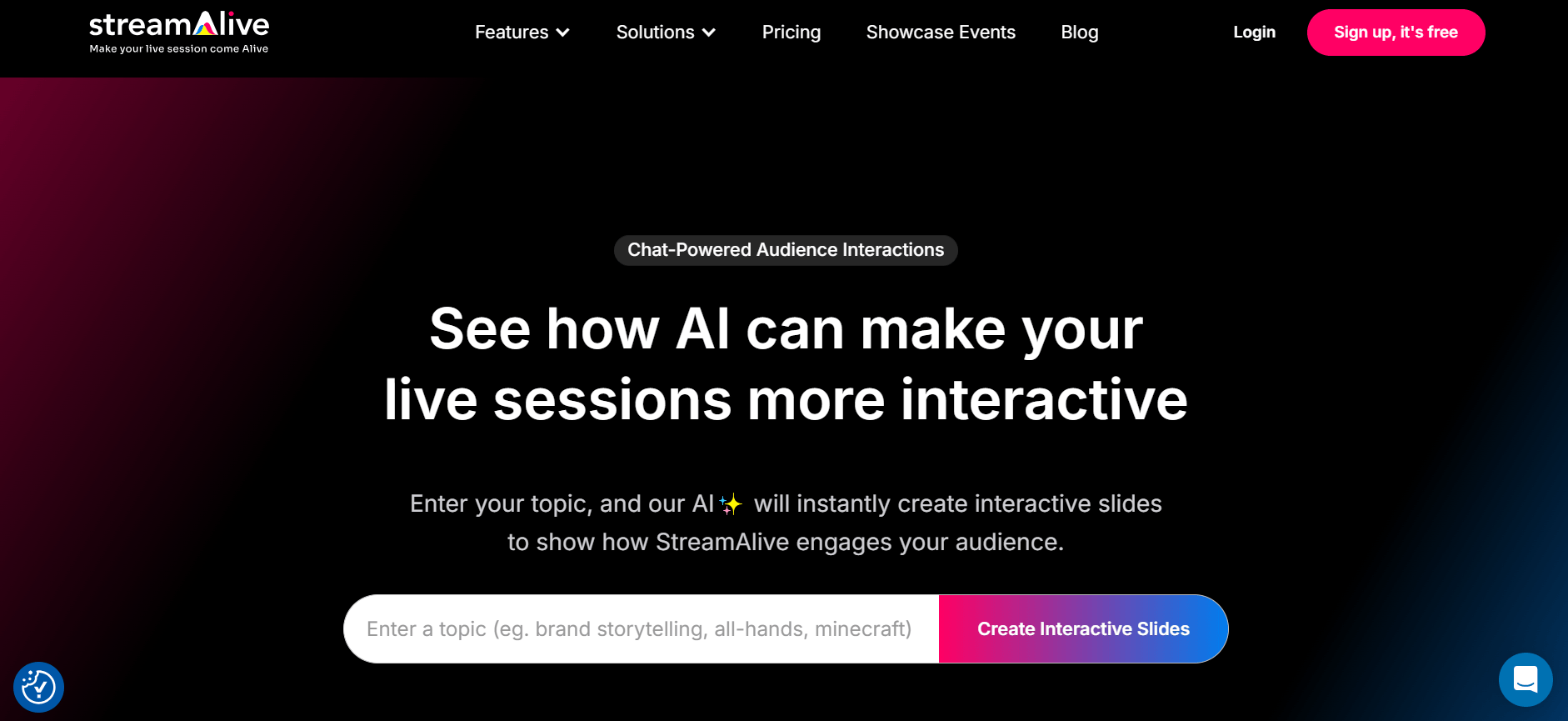 StreamAlive - Create Interactive Slides to Engage Audiences