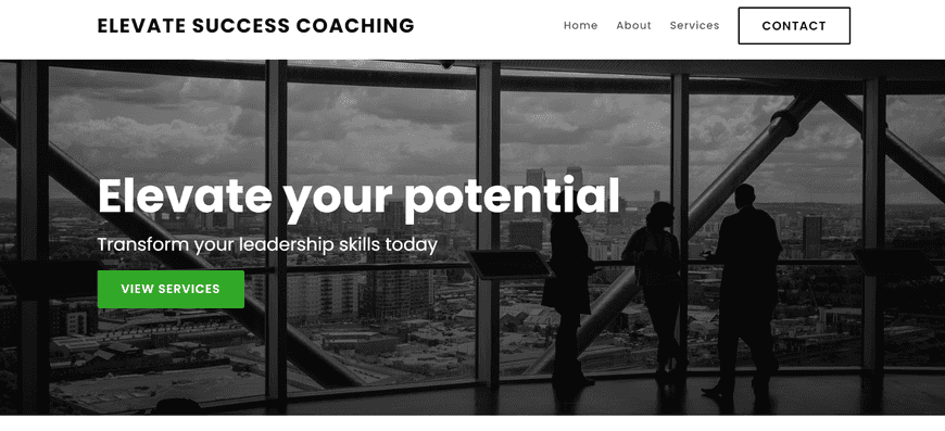 My business coaching service needs a professional website that highlights my expertise in leadership development. The site should feature client success stories, available coaching programs, and a booking system for consultations.