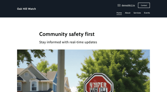 Neighborhood watch website