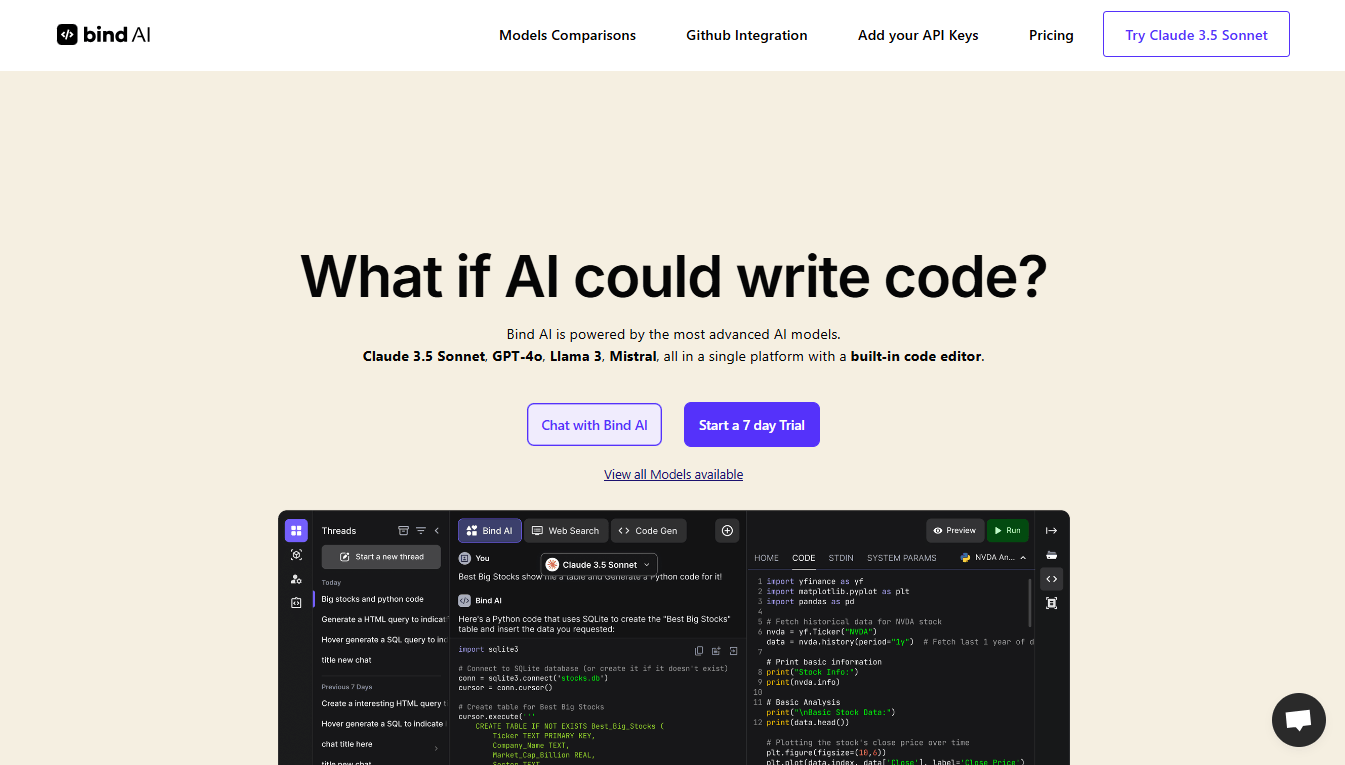 Bind AI - Your All-in-One AI Code Assistant