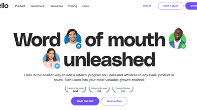 Cello - Add a Referral Program for SaaS Products