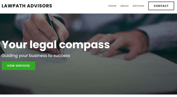 Legal consulting firm website