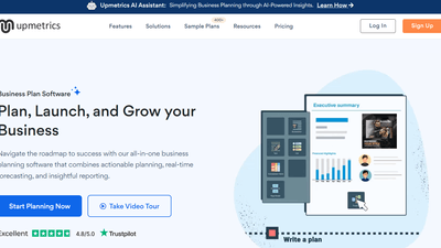 Upmetrics - Business Plan Generator and Automated Financials