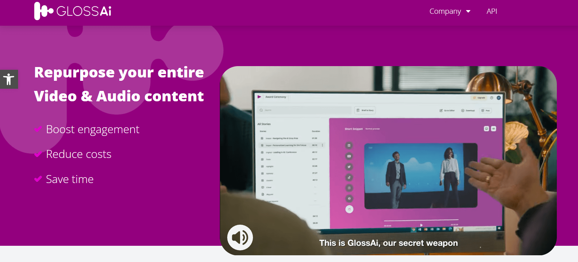 GlossAi - Unlock the Power of Video Repurposing