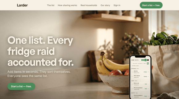Grocery list app