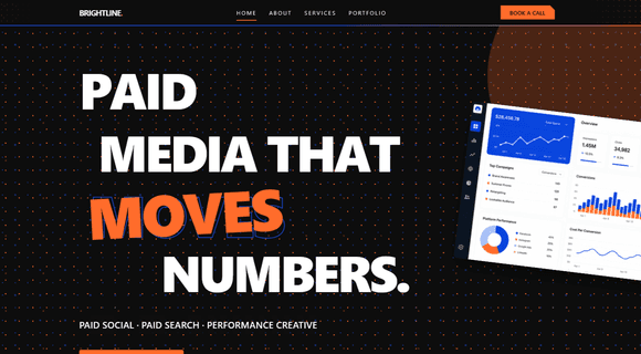 Digital marketing website template