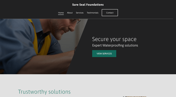 Waterproofing and foundation repair company website