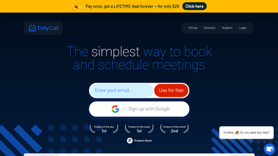 TidyCal – Simplify Your Meeting Scheduling